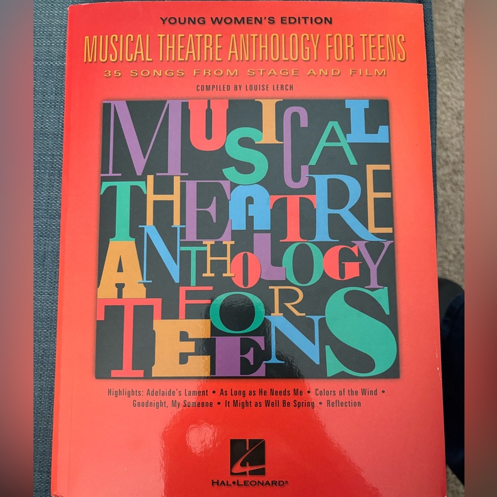 Musical Theatre Anthology For Teens Book - like new condition